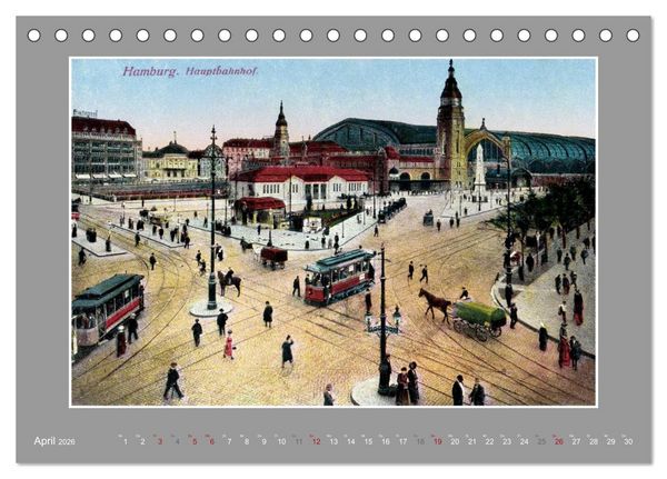 Produktbild: Historische Bahnh&ouml;fe (Tischkalender 2026 DIN A5 quer), CALVENDO Monatskalender