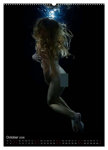 Produktbild: Underwater Erotic Shapes (High Quality Premium Wall Calendar 2026 DIN A2 portrait),CALVENDO 12 Month Wall Calendar