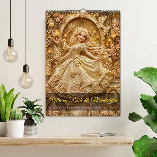 Produktbild: Stella im Reich der Mondbl&uuml;ten (Wandkalender 2027 DIN A2 hoch), CALVENDO Monatskalender