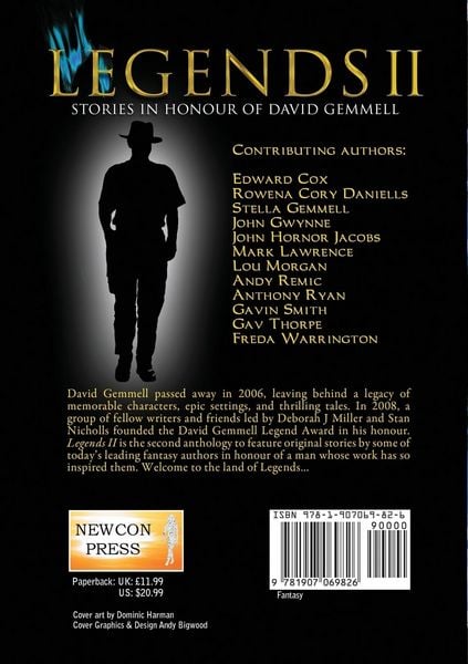Produktbild: Legends 2, Stories in Honour of David Gemmell
