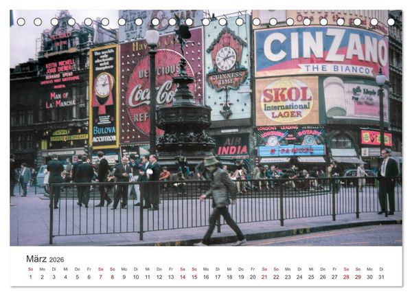 Produktbild: London - Vintage Views (Tischkalender 2026 DIN A5 quer), CALVENDO Monatskalender
