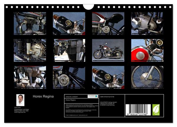 Produktbild: Horex Regina (Wandkalender 2026 DIN A4 quer), CALVENDO Monatskalender