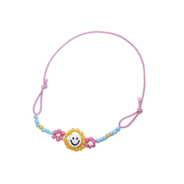 Produktbild: Bastel-Schmuckset mit farbenfrohen Perlen und Blumen f&uuml;r Kinder (6 Schmuckst&uuml;cke)