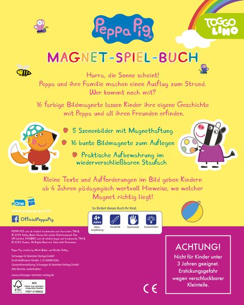 Produktbild: Peppa Pig Magnet-Spiel-Buch