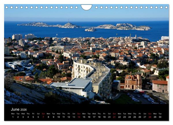 Produktbild: Marseille in my Heart (Wall Calendar 2026 DIN A4 landscape), CALVENDO 12 Month Wall Calendar
