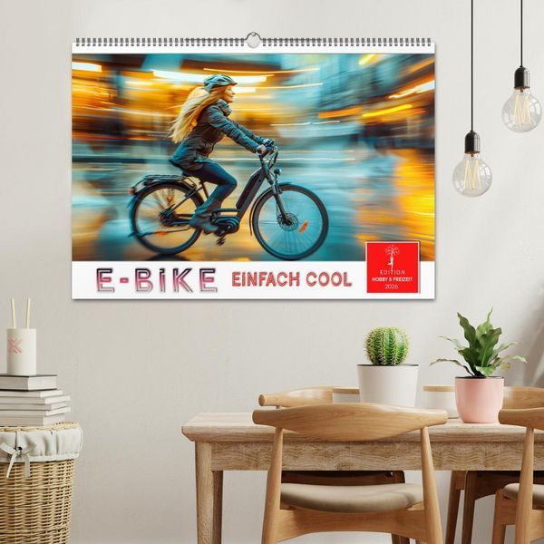 Produktbild: E-Bike einfach cool (Wandkalender 2026 DIN A2 quer), CALVENDO Monatskalender