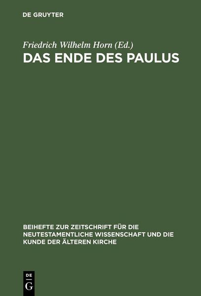 Produktbild: Das Ende des Paulus