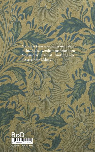 Produktbild: Maximen und Moriziaden