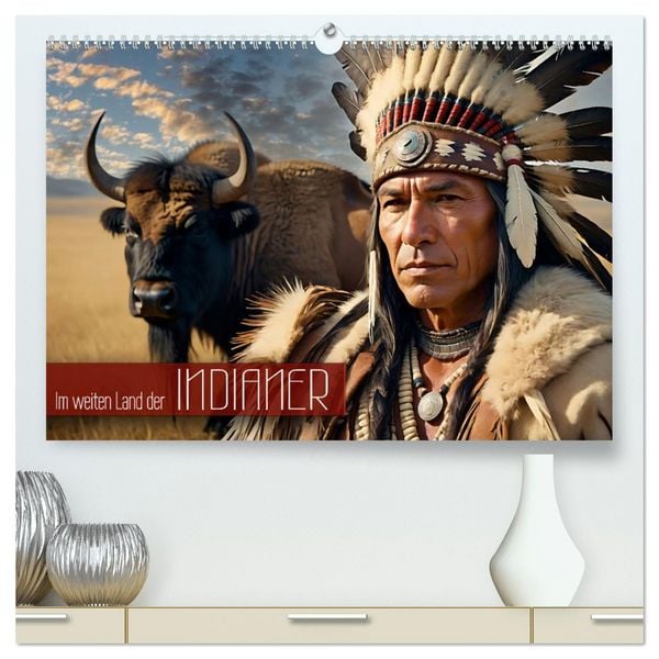 Im weiten Land der Indianer (hochwertiger Premium Wandkalender 2026 DIN A2 quer), Kunstdruck in Hochglanz