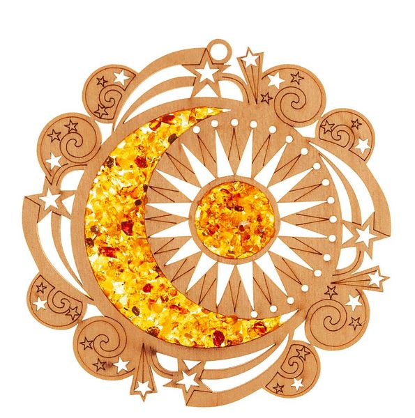 Produktbild: Bernstein Suncatcher 11cm Milchstrasse