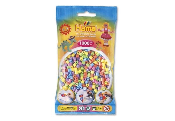 Hama Perlen, pastell gemischt, 1000 Stück