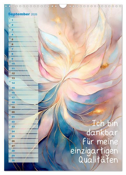 Produktbild: Der feminine Affirmationskalender (Wandkalender 2026 DIN A3 hoch), CALVENDO Monatskalender
