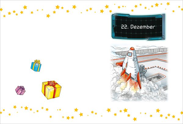 Der kleine Major Tom. Adventskalenderbuch. Weihnachten auf dem Mond