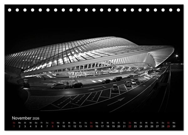 Produktbild: Black-Schwarz-Noir 2026 (Tischkalender 2026 DIN A5 quer), CALVENDO Monatskalender