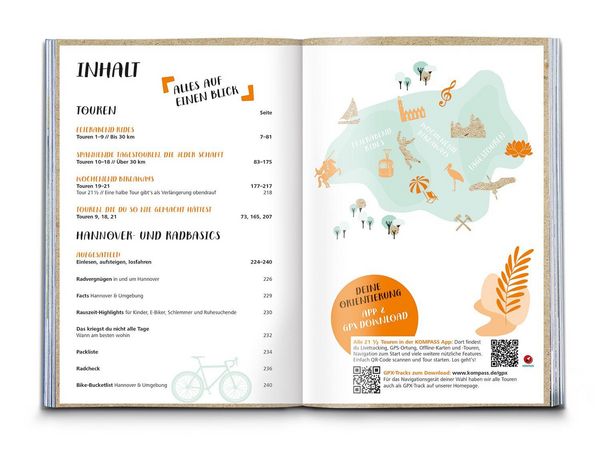 Produktbild: KOMPASS Radvergn&uuml;gen in und um Hannover