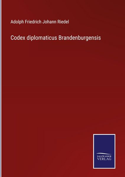 Produktbild: Codex diplomaticus Brandenburgensis