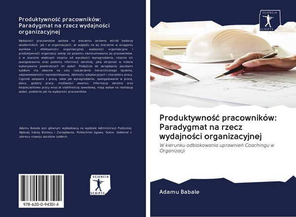 Produktbild: Produktywno&iquest;&iquest; pracownik&oacute;w: Paradygmat na rzecz wydajno&iquest;ci organizacyjnej