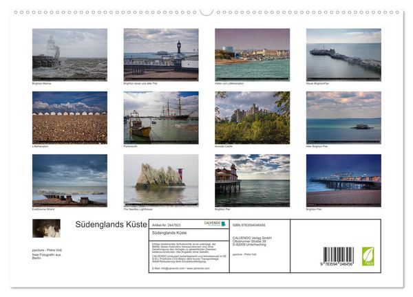 Produktbild: S&uuml;denglands K&uuml;ste (hochwertiger Premium Wandkalender 2027 DIN A2 quer), Kunstdruck in Hochglanz
