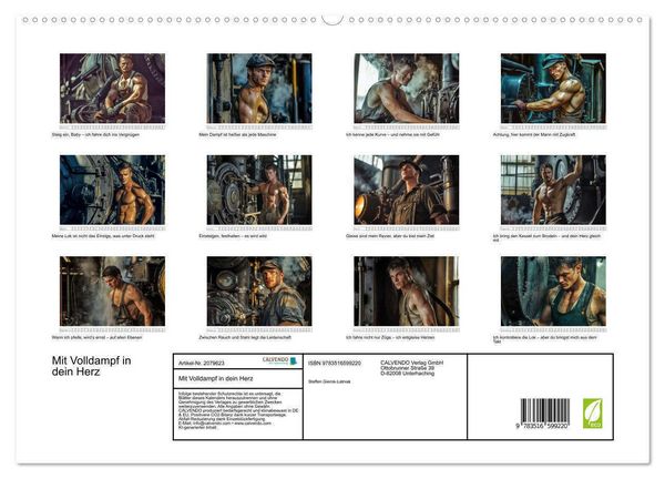 Produktbild: Mit Volldampf in dein Herz (hochwertiger Premium Wandkalender 2026 DIN A2 quer), Kunstdruck in Hochglanz