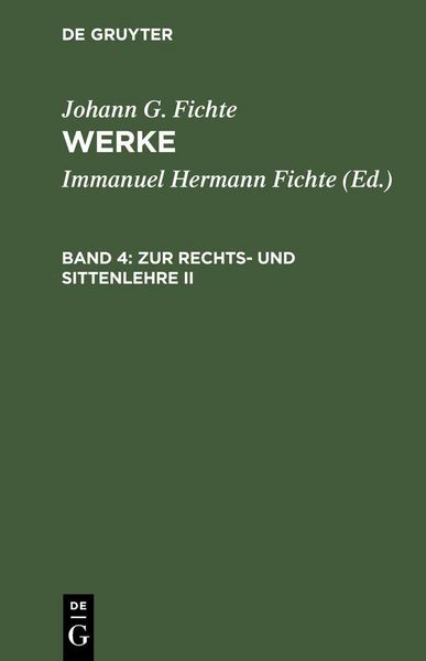 Produktbild: Zur Rechts- und Sittenlehre II