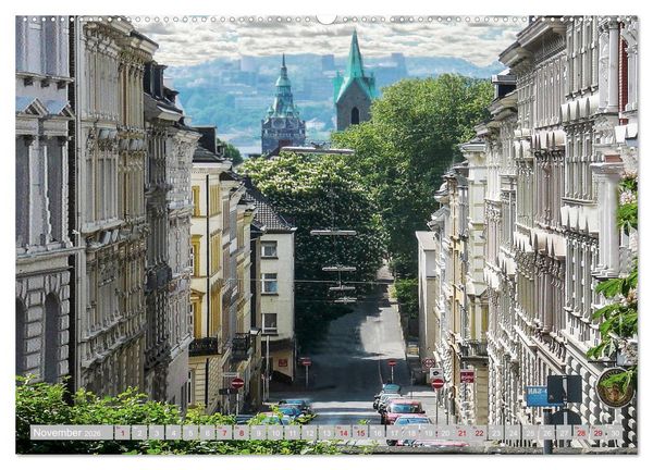 Produktbild: Wuppertal - Die Gro&szlig;stadt im Gr&uuml;nen (Wandkalender 2026 DIN A2 quer), CALVENDO Monatskalender