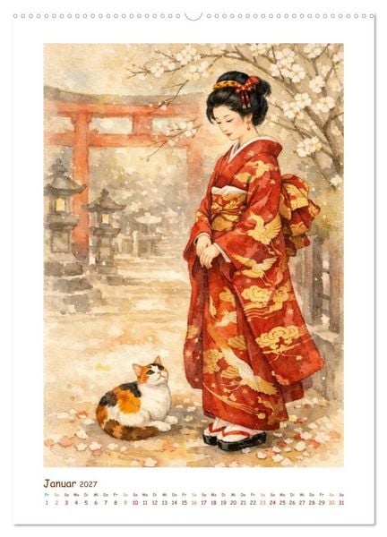 Produktbild: Glanz der Meiji-Zeit (hochwertiger Premium Wandkalender 2027 DIN A2 hoch), Kunstdruck in Hochglanz