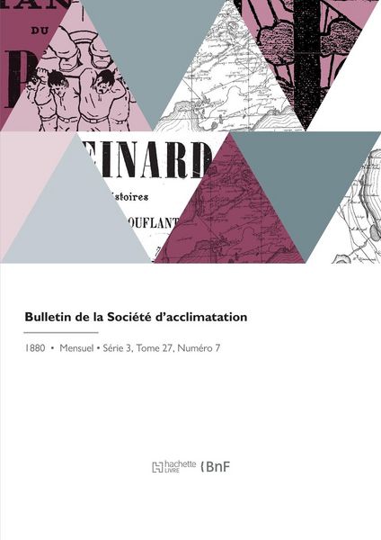 Produktbild: Bulletin de la Soci&eacute;t&eacute; d'acclimatation