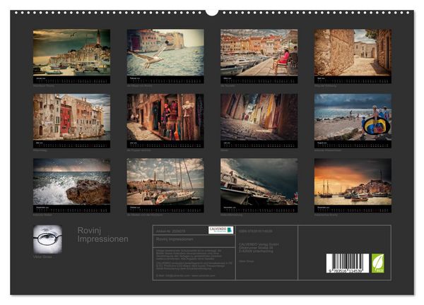 Produktbild: Rovinj Impressionen (hochwertiger Premium Wandkalender 2026 DIN A2 quer), Kunstdruck in Hochglanz