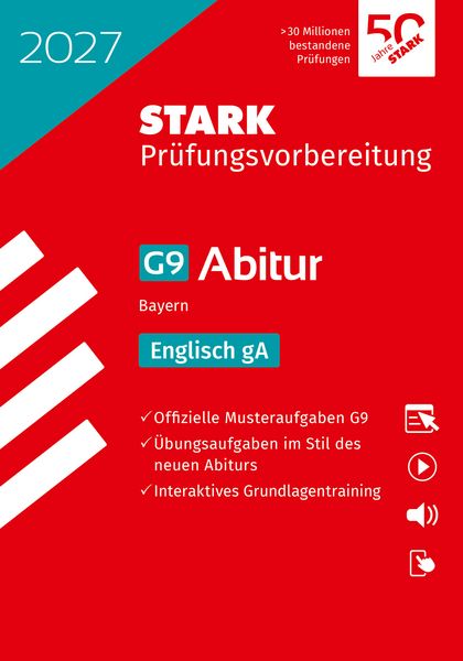 Produktbild: STARK Englisch gA - Abitur 2027 Bayern - Pr&uuml;fungsvorbereitung