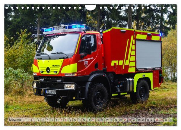 Produktbild: Feuerwehrfahrzeuge (Wandkalender 2026 DIN A4 quer), CALVENDO Monatskalender