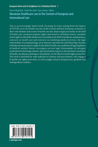 Produktbild: Ukrainian Healthcare Law in the Context of European and International Law