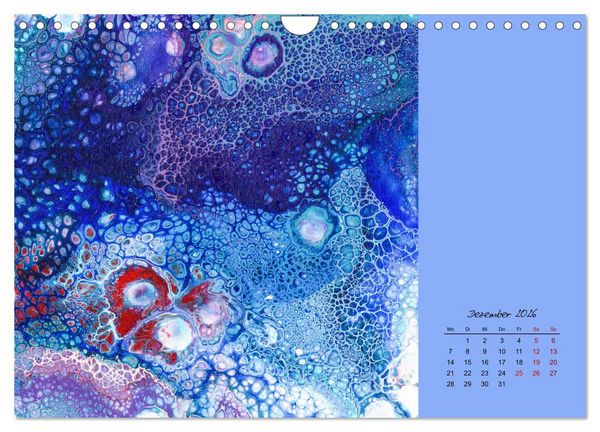 Produktbild: Farbfantasien - Pouring (Wandkalender 2026 DIN A4 quer), CALVENDO Monatskalender