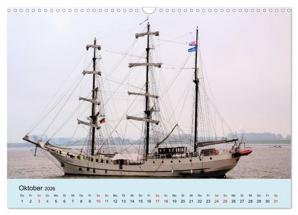 Produktbild: Parade der Windjammer - 2026 (Wandkalender 2026 DIN A3 quer), CALVENDO Monatskalender