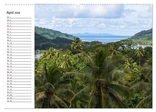 Produktbild: S&uuml;dsee-Inseln. Von Fidschi bis Bora Bora (Wandkalender 2026 DIN A2 quer), CALVENDO Monatskalender