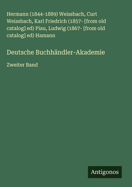 Produktbild: Deutsche Buchh&auml;ndler-Akademie