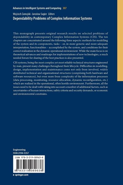 Produktbild: Dependability Problems of Complex Information Systems