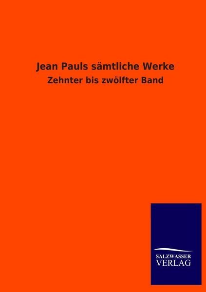 Produktbild: Jean Pauls s&auml;mtliche Werke
