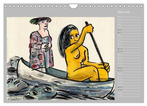 Produktbild: Wolf-Dieter Pfenning &ndash; 12 Monate auf Papier (Wandkalender 2026 DIN A4 quer), CALVENDO Monatskalender