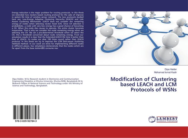 Produktbild: Modification of Clustering based LEACH and LCM Protocols of WSNs