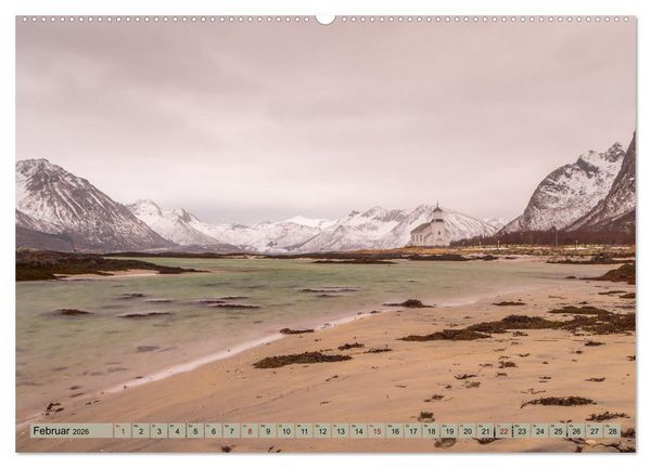 Produktbild: Lofoten ...ein Wintertraum (hochwertiger Premium Wandkalender 2026 DIN A2 quer), Kunstdruck in Hochglanz