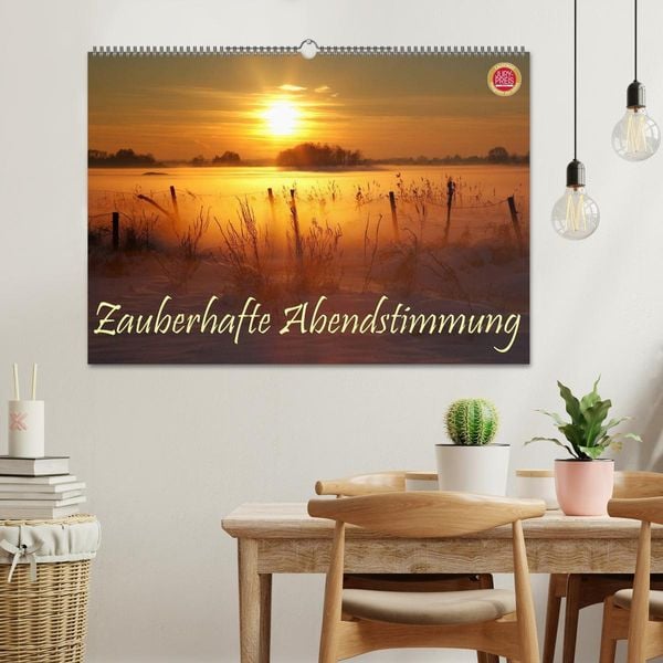 Produktbild: Zauberhafte Abendstimmung (Wandkalender 2026 DIN A2 quer), CALVENDO Monatskalender