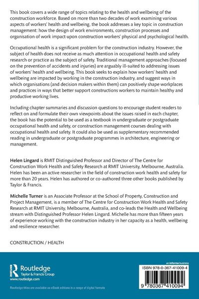Produktbild: Work, Health and Wellbeing in the Construction Industry