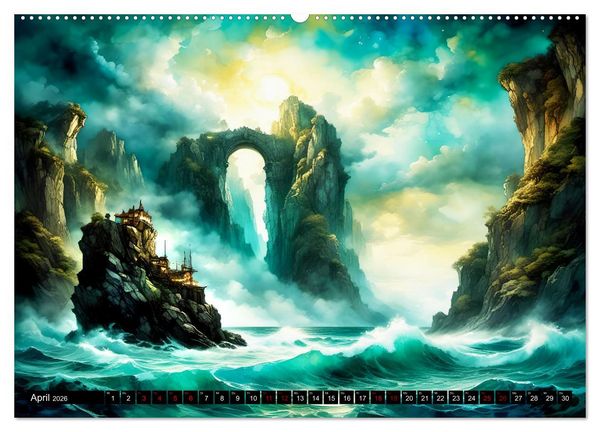 Produktbild: Zeitlose Zeugen der Meere (hochwertiger Premium Wandkalender 2026 DIN A2 quer), Kunstdruck in Hochglanz