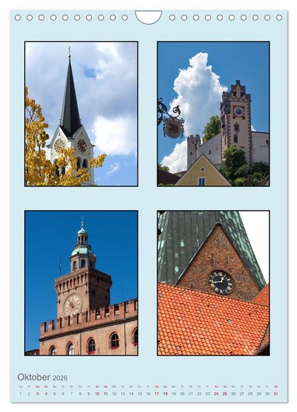 Produktbild: Uhr-Zeiten (Wandkalender 2026 DIN A4 hoch), CALVENDO Monatskalender