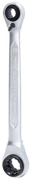 Produktbild: Brilliant Tools BT013901 Doppel-Ringratschenschl&uuml;ssel-Satz Schl&uuml;sselweite (Metrisch) 10 - 19 mm