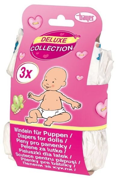 Produktbild: Puppen-Windeln 3er Pack