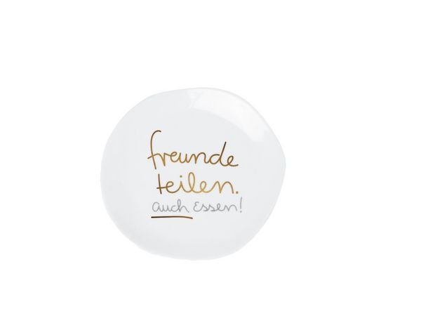 Produktbild: R&auml;der Kleiner Teller "Freunde teilen auch Essen"