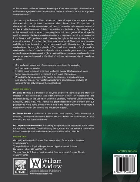 Produktbild: Spectroscopy of Polymer Nanocomposites