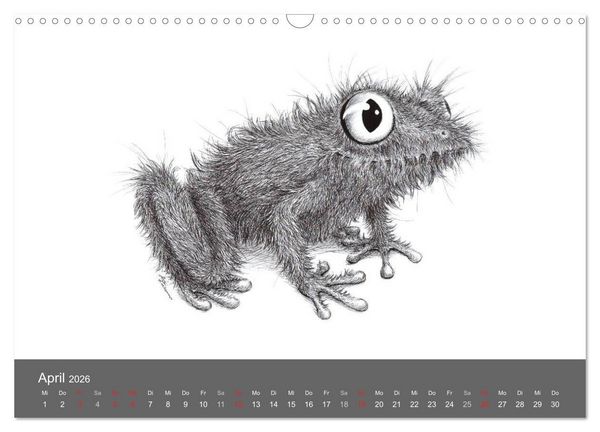 Produktbild: TIERONISCH (Wandkalender 2026 DIN A3 quer), CALVENDO Monatskalender