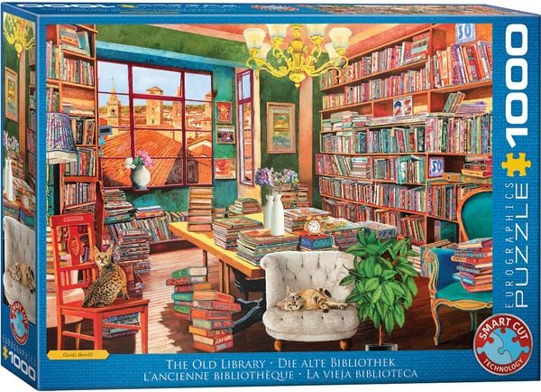 Eurographics 6000-5888 - The Old Library, Die alte Bibliothek, Puzzle, 1000 Teile